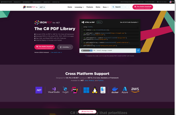IronPDF screenshot