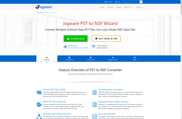 Jagware PST to NSF Wizard