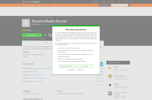 Jinzora Media Server image