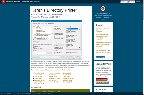 Karen's Directory Printer screenshot