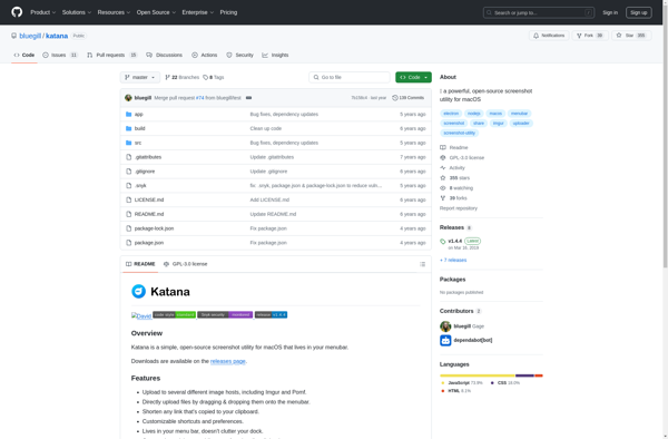 Katana - screenshot utility for macOS screenshot