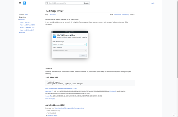 KDE ISO Image Writer image