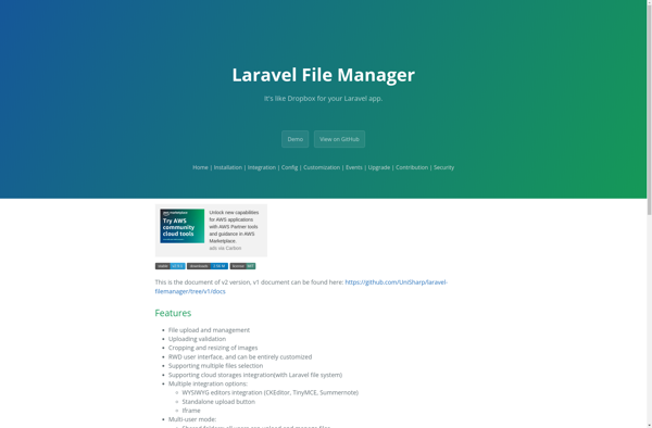 Laravel File Manager image