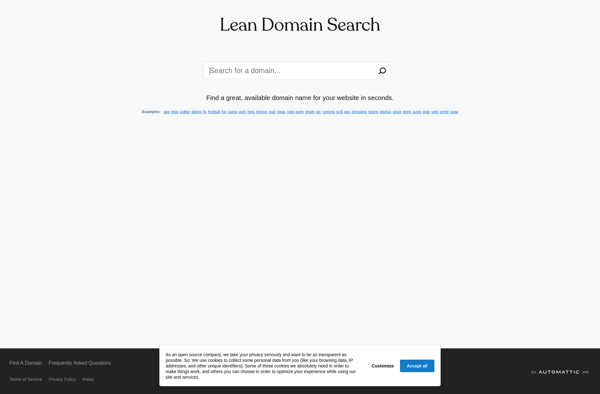 Lean Domain Search image