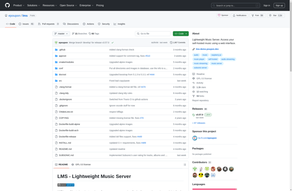 LMS - Lightweight Music Server screenshot