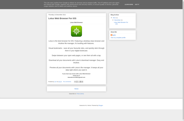Lotus Web Browser image