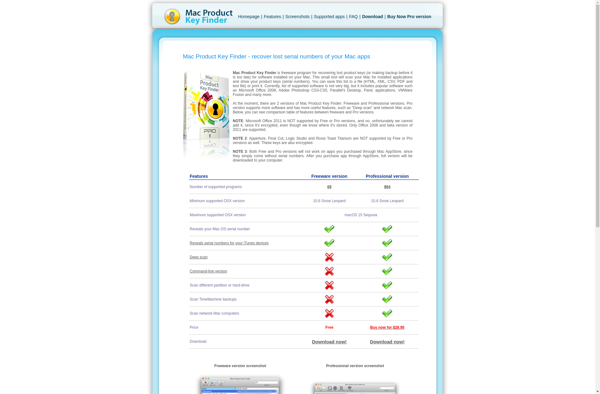 Mac Product Key Finder image