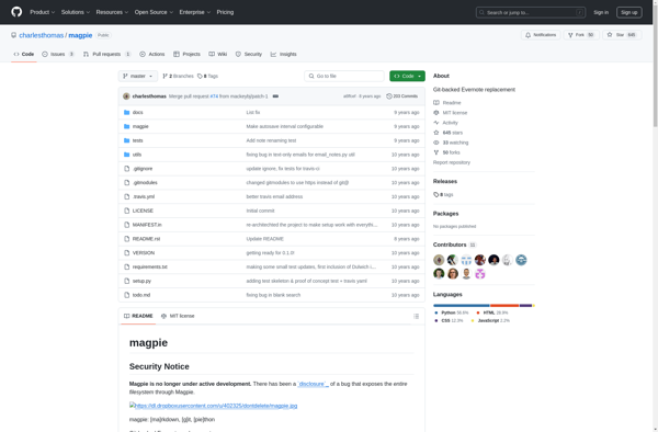 Magpie Git screenshot