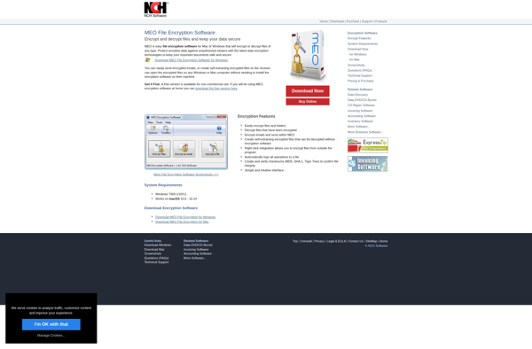 MEO File Encryption Software image