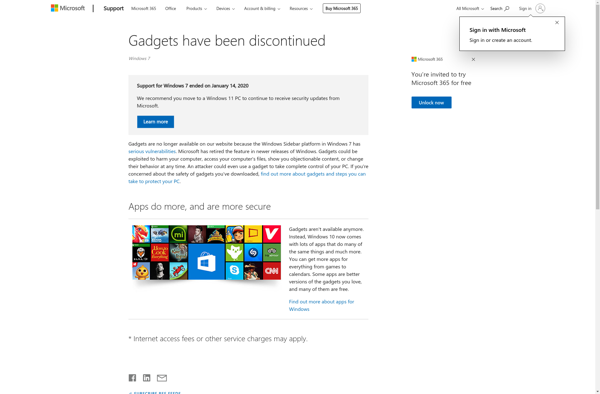 Microsoft Gadgets image
