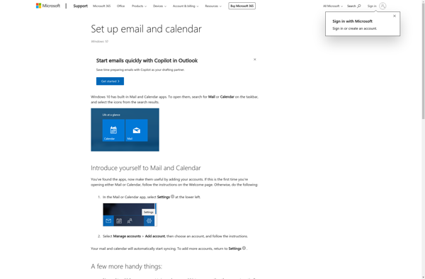 Microsoft Mail and Calendar image