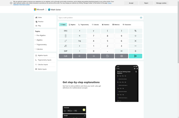 Microsoft Math Solver image