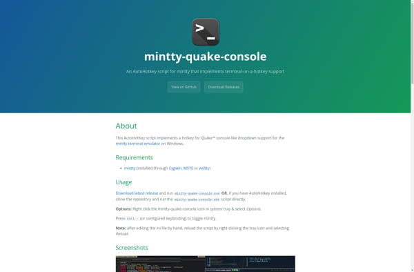 Mintty-quake-console image