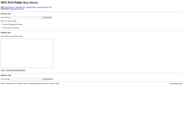 MIT PGP Public Key Server image