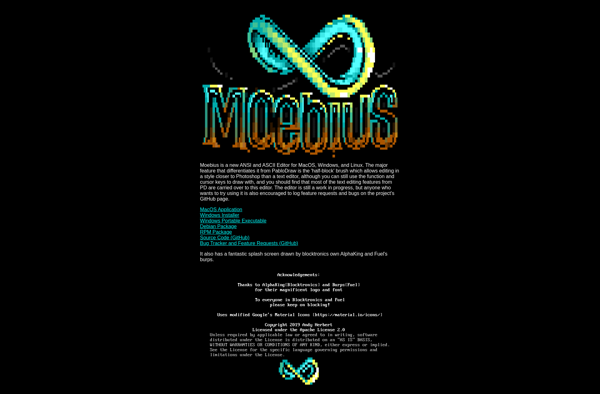 Moebius ANSI and ASCII Editor image