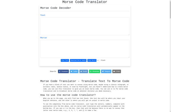Morse Code Translator screenshot
