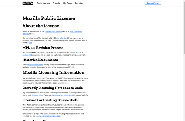 Mozilla Public License image