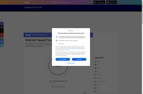 MySpeedCheck screenshot