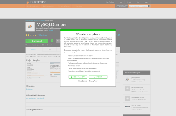 MySQLDumper image