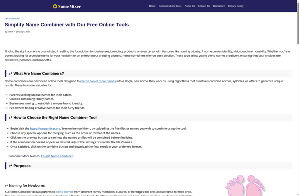 Namemixer screenshot
