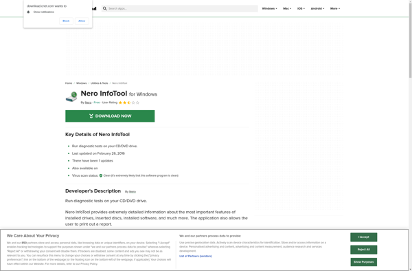 Nero InfoTool image