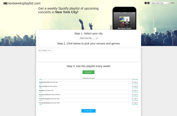 Next Week's Playlist screenshot