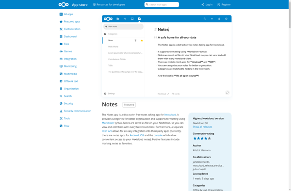 Nextcloud Notes image