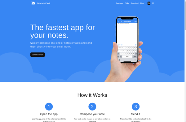 Note To Self Mail screenshot