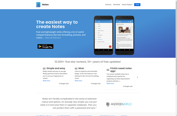 Notes for Android screenshot