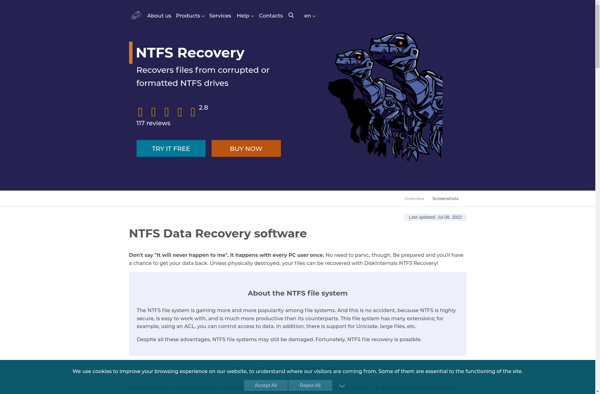 NTFS Recovery by DiskInternals screenshot