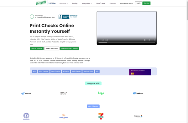 Online Check Writer image