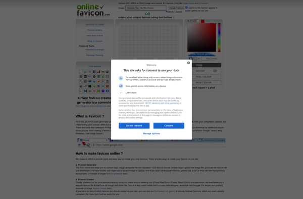 Online Favicon Generator &amp; Gallery screenshot