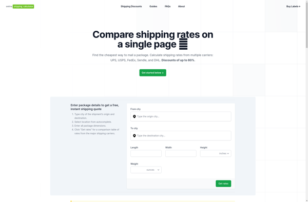 Online Shipping Calculator image