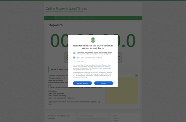 Online Stopwatch and Timers image