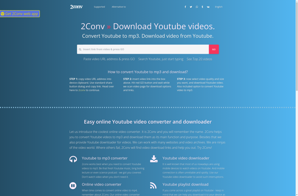 Online video converter 2Conv image