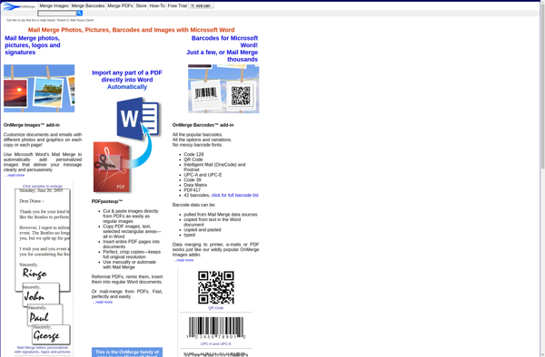 OnMerge Images+Barcodes image