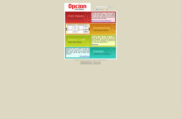 Opcion Font Viewer image