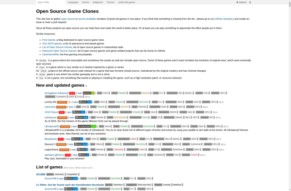 Open Source Game Clones image