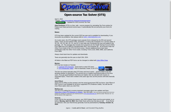 Open Tax Solver screenshot