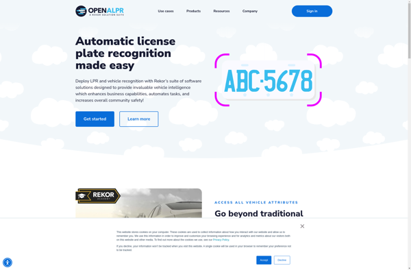 OpenALPR screenshot