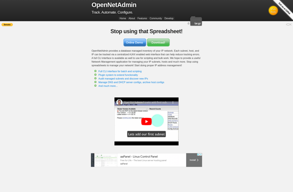 OpenNetAdmin image