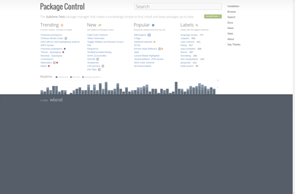 Package Control screenshot