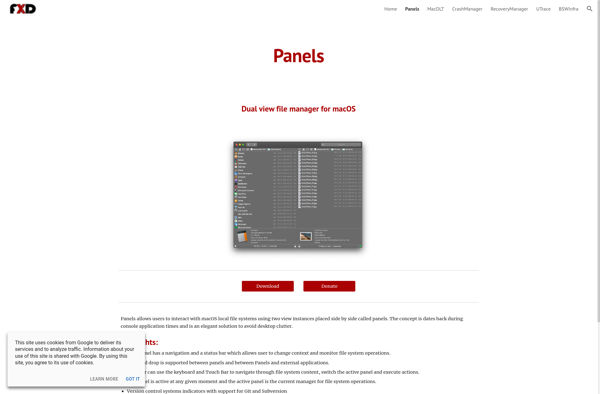 Panels for MacOS image