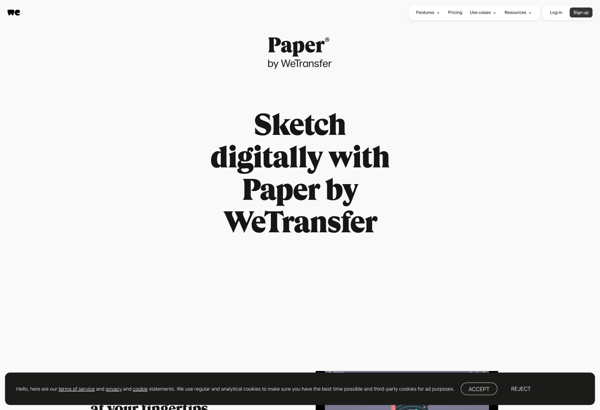 Paper by WeTransfer image