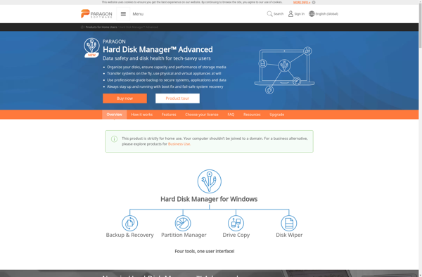 Paragon Hard Disk Manager screenshot