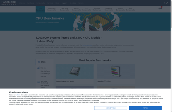 PassMark CPU Benchmarks  image