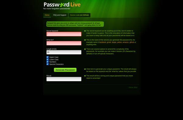 Password Live image