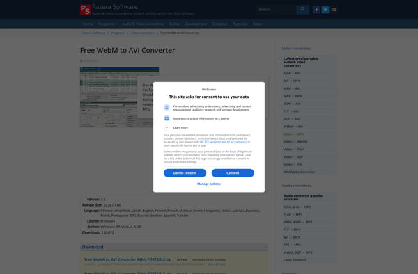 Pazera Free WebM to MP3 Converter image