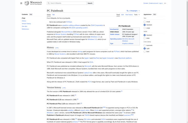 PC PaintBrush screenshot