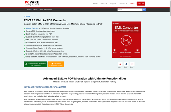 PCVARE EML to PDF Converter image